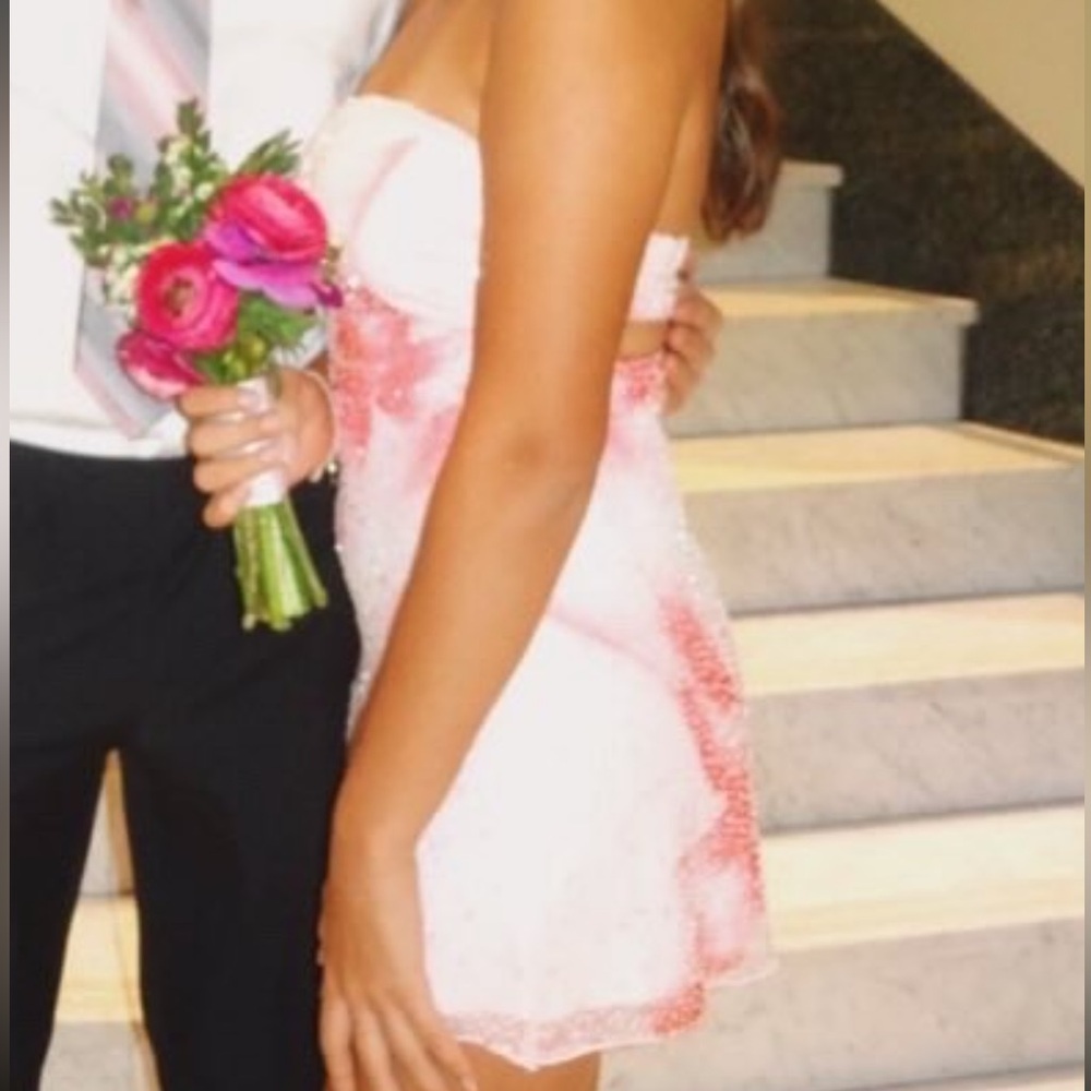The Vintage Shop Pink Floral Beaded Chemise - Picture 4 of 4